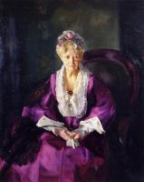 Bellows, George - Mrs T in Wine Silk